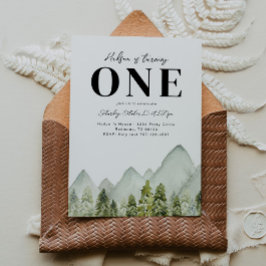 Avontuur Verjaardag uitnodiging | Bergen verjaarda