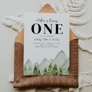 Avontuur Verjaardag uitnodiging   Bergen verjaarda