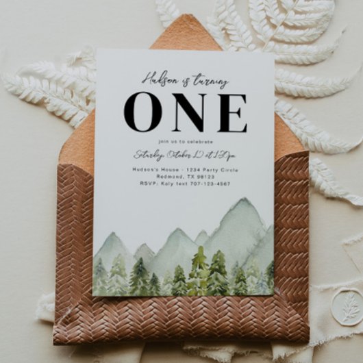 Avontuur Verjaardag uitnodiging | Bergen verjaarda