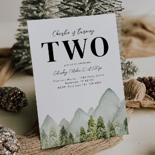 Avontuur Verjaardag uitnodiging   Bergen verjaarda