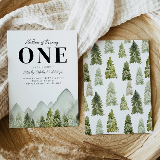 Avontuur Verjaardag uitnodiging | Bergen verjaarda