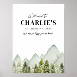 Avontuur Verjaardag Welkomstbord Poster