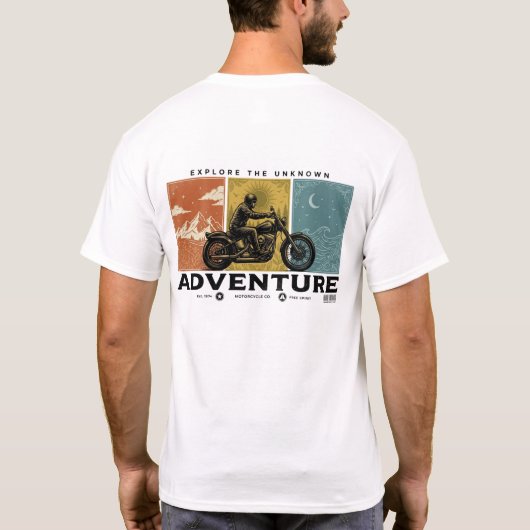 Avontuur, Verken het Onbekende T-shirt (Achterkant)