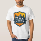 avontuur verkennen de wereld t-shirt (Voorkant)