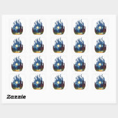 avontuur vierkante sticker (Vel)