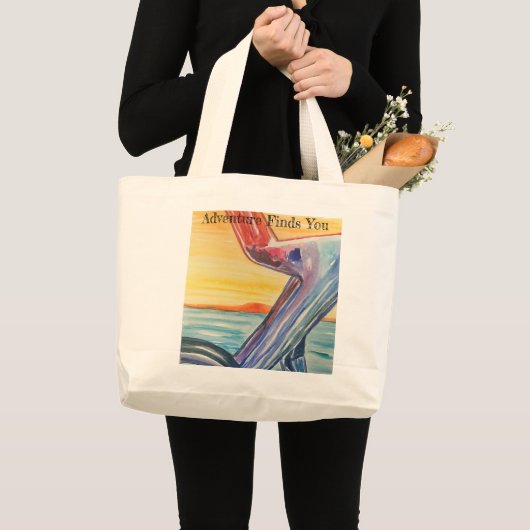 Avontuur vindt je grote tote bag (Voorkant (product))