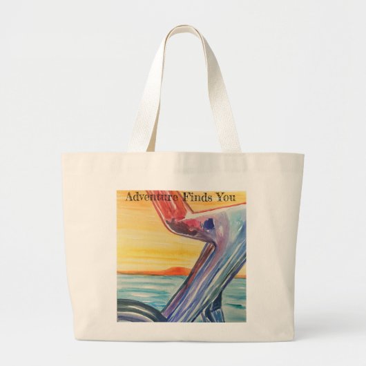 Avontuur vindt je grote tote bag (Voorkant)