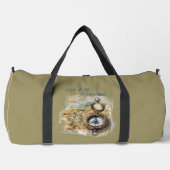 Avontuur Vintage Kompas Gym Reis Duffle Tas (Voorkant)