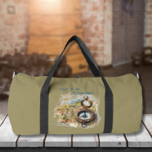 Avontuur Vintage Kompas Gym Reis Duffle Tas