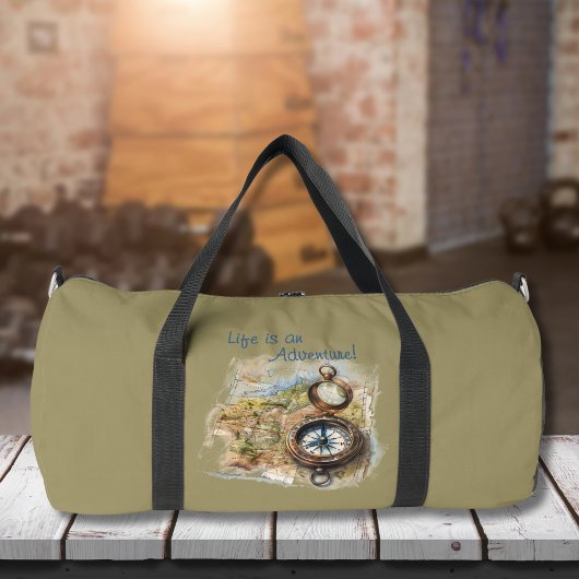 Avontuur Vintage Kompas Gym Reis Duffle Tas