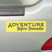 Avontuur voor dementie Bumpersticker (Op auto)