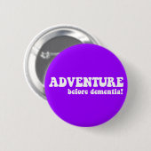 avontuur voor dementie ronde button 5,7 cm (Voorkant /achterkant)