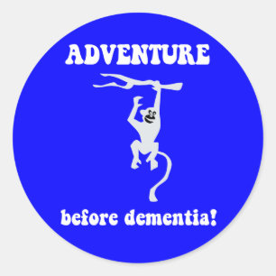 avontuur voor dementie ronde sticker