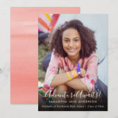 Avontuur wacht | Aankondiging foto-Afstuderen (Voorkant / Achterkant)