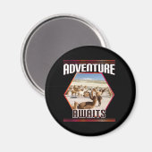 Avontuur wacht - Alpaca Llama Travel Magneet (Voorkant / Achterkant)
