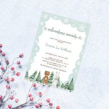 Avontuur wacht Aquarel Winter Babyborrel