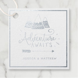 "Avontuur wacht"! Avontuur thema baby shower Bedankjes Labels