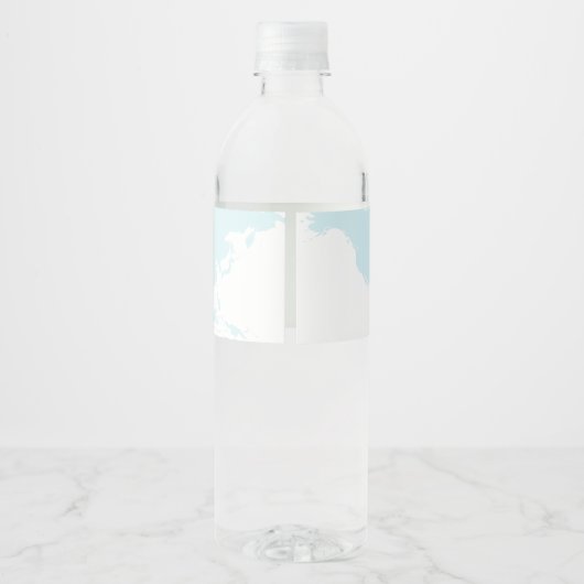 Avontuur wacht, Baby Boy Beer in Vliegtuig Waterfles Etiket (Achterkant)