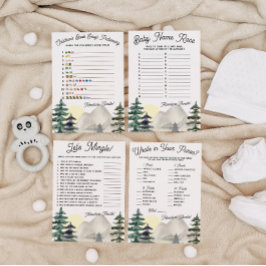 Avontuur wacht! Baby Naam Race Baby Shower Spel