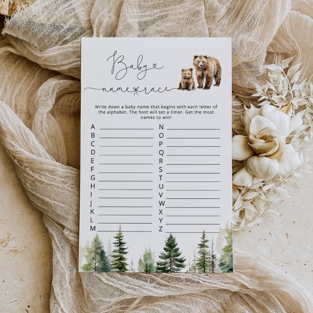 Avontuur wacht baby naam race baby shower spel (Creator heeft geüpload)