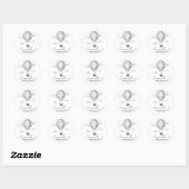 Avontuur Wacht Baby Shower Sticker (Vel)