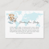 Avontuur wacht, Beer op verzoek vliegtuigboek Informatiekaartje (Voorkant)