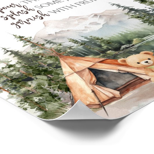 Avontuur wacht Berg Moeder Osa Bar Poster (Hoek)