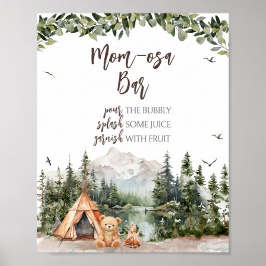 Avontuur wacht Berg Moeder Osa Bar Poster (Voorkant)