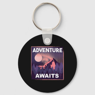 Avontuur wacht bergbeklimmen outdoor wandelen sleutelhanger