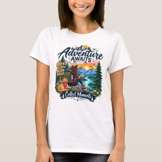 Avontuur wacht Bergontdekkingsreiziger T-shirt | E