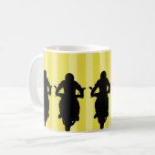 Avontuur wacht: Bike Rider Outdoor Sports Koffiemok (Voorkant links)