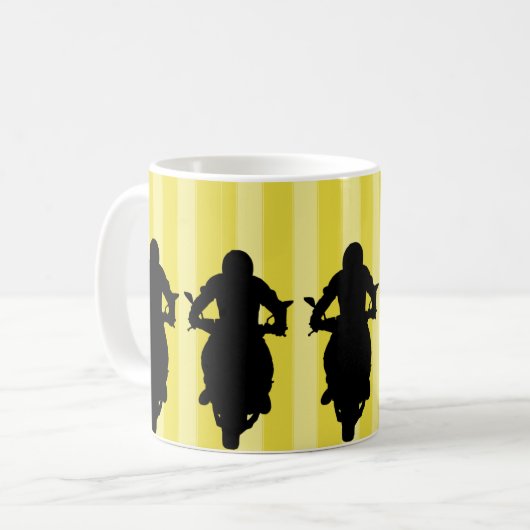 Avontuur wacht: Bike Rider Outdoor Sports Koffiemok (Voorkant links)