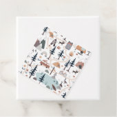 Avontuur wacht, blauw bedankjes labels (In situ)