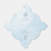 Avontuur wacht! Blauwe heteluchtballon Baby shower Bedankdoosjes (Uitgevouwen)
