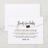 "Avontuur Wacht" "Boeken voor Baby" Verzoekkaart Informatiekaartje (Voorkant / Achterkant)