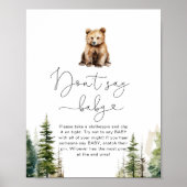 Avontuur wacht bos beer Dont zeggen baby spel Poster (Voorkant)