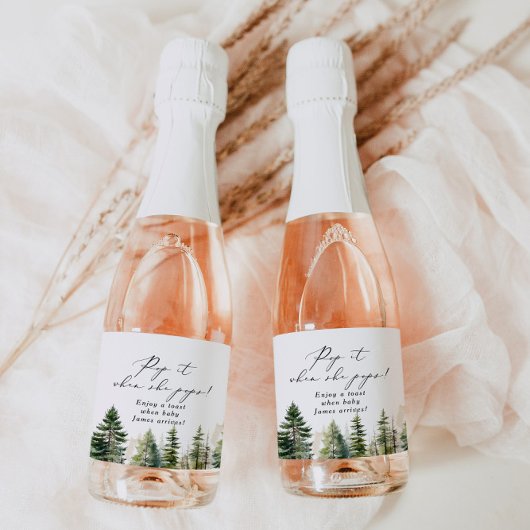 Avontuur wacht bos Pop het als ze pop Sparkling Wijnetiket