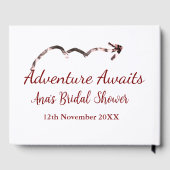 Avontuur wacht bruidsfeest voeg naam toe pijl gehu gastenboek (Achterkant)