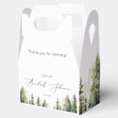 Avontuur wacht bruidsuitstapje in wilde bos bedankdoosjes (Geopend)