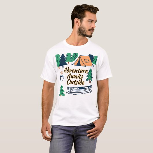 Avontuur wacht buiten t-shirt (Voorkant volledig)