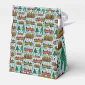 Avontuur wacht: Camper Baby Boy Shower Bedankdoosjes (Achterkant)