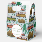 Avontuur wacht: Camper Baby Boy Shower Bedankdoosjes (Geopend)