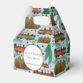 Avontuur wacht: Camper Baby Boy Shower Bedankdoosjes