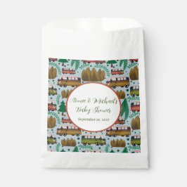 Avontuur wacht: Camper Baby Boy Shower Bedankzakje