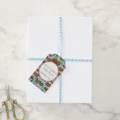 Avontuur wacht: Camper Baby Boy Shower Cadeaulabel (Met Touw)