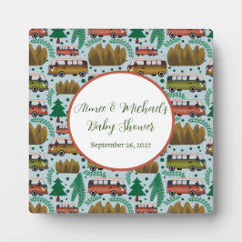 Avontuur wacht: Camper Baby Boy Shower Fotoplaat