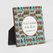 Avontuur wacht: Camper Baby Boy Shower Fotoplaat (Voorkant)