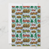 Avontuur wacht: Camper Baby Boy Shower Kaart (Achterkant)