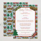 Avontuur wacht: Camper Baby Boy Shower Kaart (Voorkant / Achterkant)