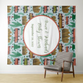 Avontuur wacht: Camper Baby Boy Shower Wandkleed (In Situ (horizontaal))